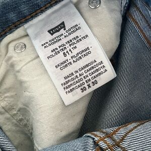 Levi's Blue Skinny Jeans Classic Denim 511